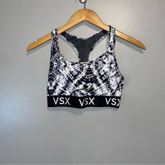 Victoria Sport Black & White Print Sports Bra - Picture 1 of 6